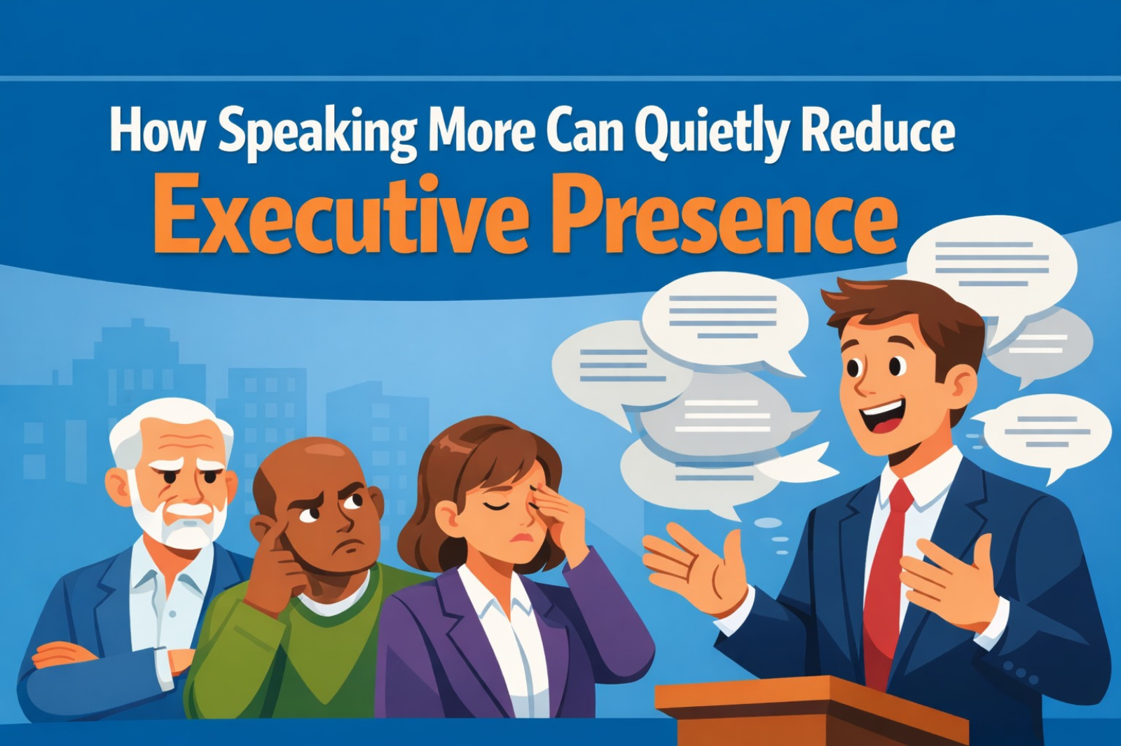 How Speaking More Can Quietly Reduce Executive Presence