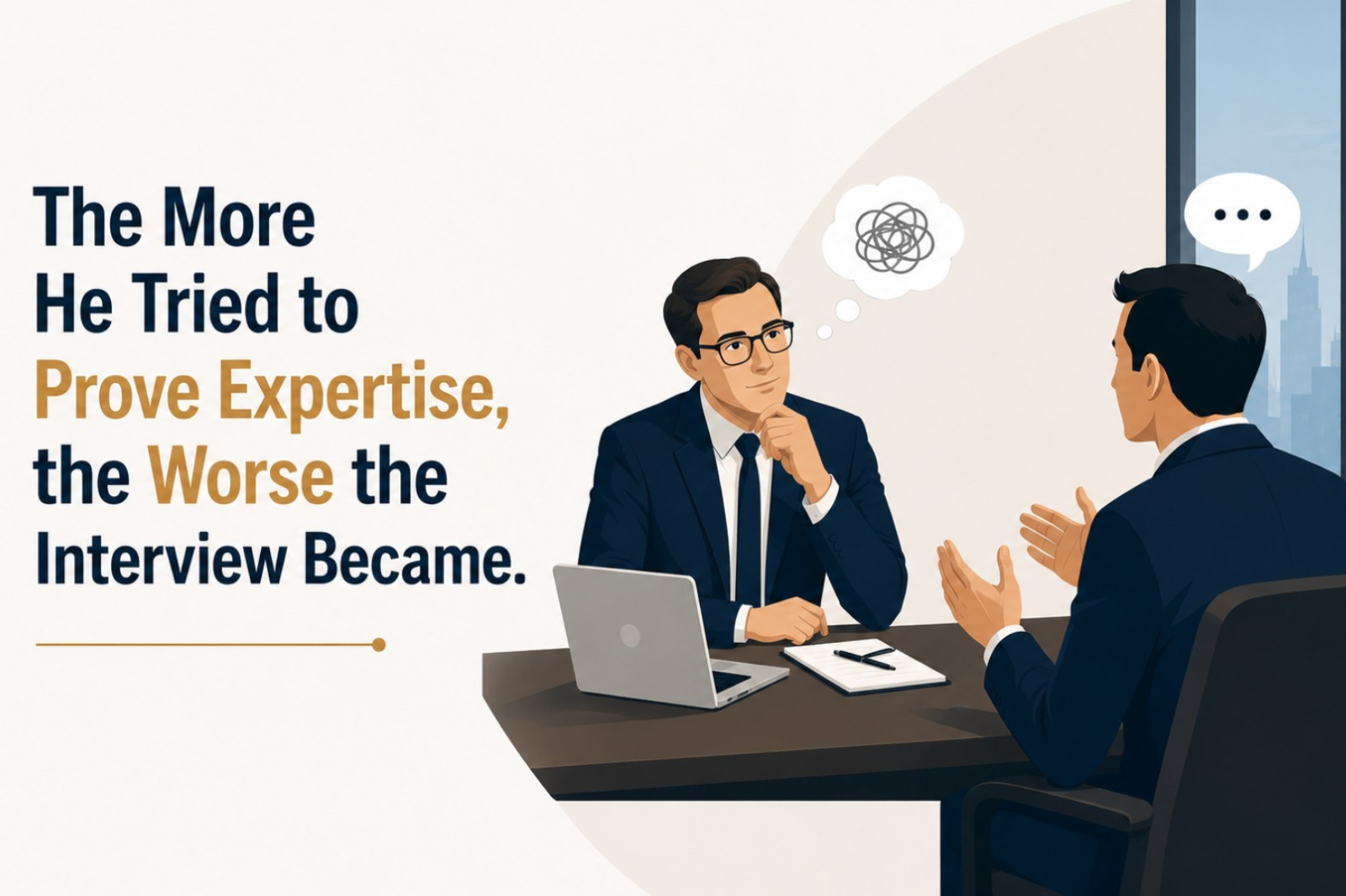 The More He Tried to Prove Expertise, the Worse the Interview Became.